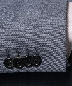 ROY ROBSON Anzug 050011215200+1267500/A420 Regular Fit, Schurwolle Super140 REDA, Graublau meliert, Mittelblau -Anzüge & Westen Verkäufe 324157 norm4