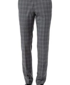 ROY ROBSON Hose S01050211295400/H050 Slim Fit, Schurwolle Super100, Anthrazit kariert, Pastellgrau