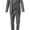 ROY ROBSON Anzug 050211694700+1295400+1737300/H050 Anzug mit Weste, Slim Fit, Schurwolle Super100, Anthrazit kariert, Pastellgrau -Anzüge & Westen Verkäufe 324175 norm