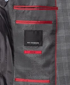 ROY ROBSON Anzug 050211694700+1295400+1737300/H050 Anzug mit Weste, Slim Fit, Schurwolle Super100, Anthrazit kariert, Pastellgrau -Anzüge & Westen Verkäufe 324175 norm7