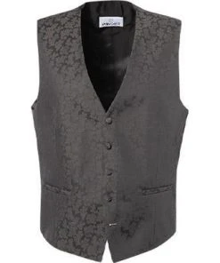 Wilvorst Weste graubraun 497115/64/87 Wolle, Taupe