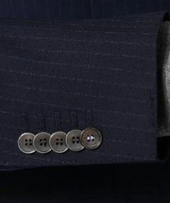 Strellson Anzug Cerf-Mandor 30016214/402 Extra Slim Fit, Schurwolle Super100, Dunkelblau gestreift , Marineblau -Anzüge & Westen Verkäufe 324576 norm4