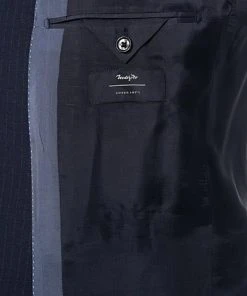 Strellson Anzug Cerf-Mandor 30016214/402 Extra Slim Fit, Schurwolle Super100, Dunkelblau gestreift , Marineblau -Anzüge & Westen Verkäufe 324576 norm5