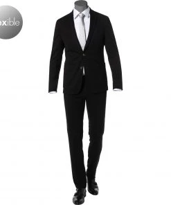 DIGEL Anzug Extra Slim Fit 99708/120269+110131/10 Active Suit, Jersey, Schwarz