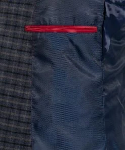 CINQUE Anzug 2252 + 2116-3167/69 Slim Fit, Flanell, Blau kariert, Blau -Anzüge & Westen Verkäufe 326554 norm5