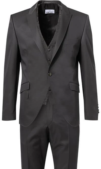 Wilvorst Anzug graubraun 491101+497115+491101/64 Anzug mit Weste, Wolle, Braungrau 4 Wilvorst Anzug graubraun 491101+497115+491101/64 Anzug mit Weste, Wolle, Braungrau – Bild 2