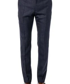 Strellson Hose Madden 30017699/402 Extra Slim Fit, Schurwolle, Navy meliert, Dunkelblau
