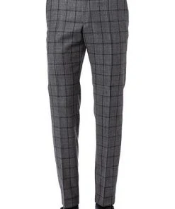 Strellson Hose Mercer 30019289/031 Slim Fit, Schurwolle, Graphit kariert, Grau kariert