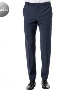Strellson Hose Mercer 30018470/412 Slim Fit, Wolle, Dunkelblau meliert, Dunkelblau
