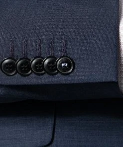 Strellson Anzug Allen-Mercer 30018469+470/412 Slim Fit, Woll-Stretch, Dunkelblau meliert, Dunkelblau -Anzüge & Westen Verkäufe 328410 norm4