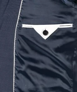 Strellson Anzug Allen-Mercer 30018469+470/412 Slim Fit, Woll-Stretch, Dunkelblau meliert, Dunkelblau -Anzüge & Westen Verkäufe 328410 norm5