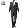 Strellson Anzug Allen-Mercer 30018469+470/019 Slim Fit, Woll-Stretch, Anthrazit meliert, Anthrazit