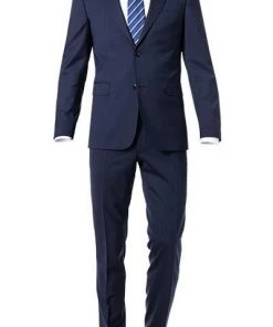 OSCAR JACOBSON Anzug 30503700+51703700/220 Woll-Stretch, Dunkelblau, Blau