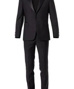 OSCAR JACOBSON Anzug 30894651+5934651/310 Smoking, Wolle, Schwarz