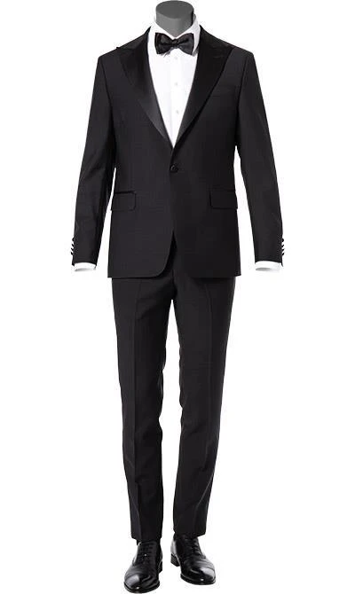 OSCAR JACOBSON Anzug 31384651+5934651/310 Smoking, Wolle, Schwarz 3 OSCAR JACOBSON Anzug 31384651+5934651/310 Smoking, Wolle, Schwarz