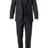 OSCAR JACOBSON Anzug 31008515+4428515+5115/110 Anzug mit Weste, Wolle, Anthrazit meliert, Dunkelgrau -Anzüge & Westen Verkäufe 329354 norm
