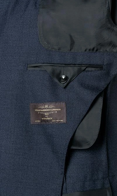 Windsor Anzug 30017445+16526+16540/410 Anzug Garon-Santio, Shaped Fit, Wolle, Nachtblau meliert, Marine 7 Windsor Anzug 30017445+16526+16540/410 Anzug Garon-Santio, Shaped Fit, Wolle, Nachtblau meliert, Marine – Bild 5