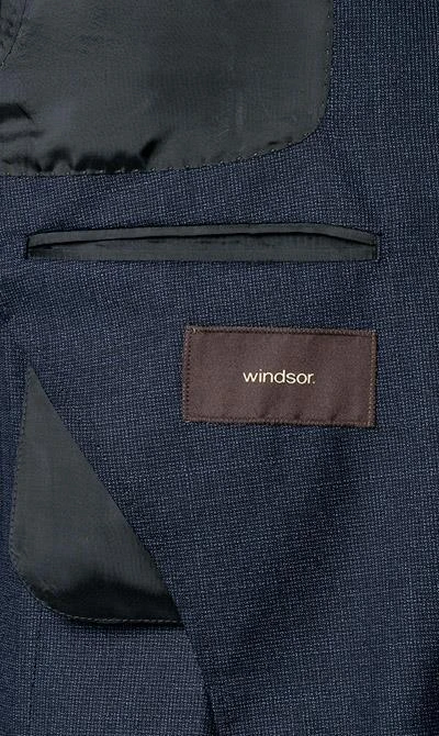 Windsor Anzug 30017445+16526+16540/410 Anzug Garon-Santio, Shaped Fit, Wolle, Nachtblau meliert, Marine 8 Windsor Anzug 30017445+16526+16540/410 Anzug Garon-Santio, Shaped Fit, Wolle, Nachtblau meliert, Marine – Bild 6