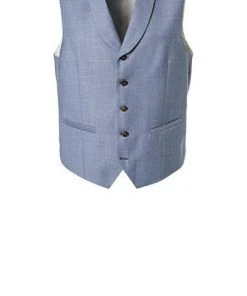 CG Anzug 80-140S0/424002+430013+139N1/441043/61 Anzug mit Weste, Slim Fit, Schurwolle, Rauchblau, Hellblau -Anzüge & Westen Verkäufe 330095 norm4
