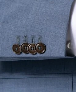 CG Anzug 80-140S0/424002+430013/61 Slim Fit, Schurwolle, Rauchblau , Hellblau -Anzüge & Westen Verkäufe 330096 norm4