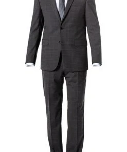 DIGEL Anzug Damian-S/Per-V 99605/121058+111066/43 Modern Fit, Schurwoll-Stretch wasserabweisend, Anthrazit