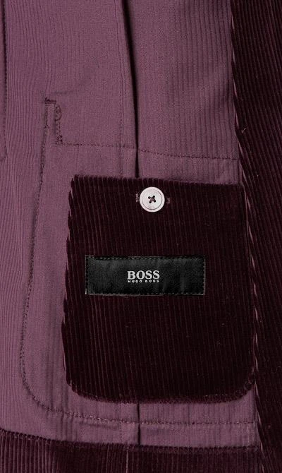 BOSS Cordanzug Nold/Banks 50417843+50417904/507 Anzug Nold-Banks, Slim Fit, Aubergine 7 BOSS Cordanzug Nold/Banks 50417843+50417904/507 Anzug Nold-Banks, Slim Fit, Aubergine – Bild 5