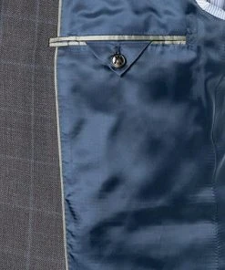 EDUARD DRESSLER Anzug Sean-Jim 10S11/5B31/24 Shaped Fit, Schurwolle Super110, Anthrazit kariert, Dunkelgrau -Anzüge & Westen Verkäufe 332248 norm5