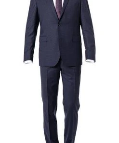 EDUARD DRESSLER Anzug Sean-Jim 10S05/5B31+3B35/42 Shaped Fit, Schurwoll-Stretch, Dunkelblau