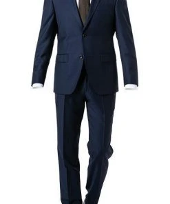 ROY ROBSON Anzug 050011215200+1267500/A401 Regular Fit, Schurwolle Super140 REDA, Dunkelblau meliert, Dunkelblau