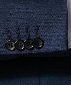 ROY ROBSON Anzug 050011215200+1267500/A401 Regular Fit, Schurwolle Super140 REDA, Dunkelblau meliert, Dunkelblau -Anzüge & Westen Verkäufe 335810 norm4