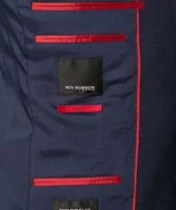 ROY ROBSON Anzug 050351295400+1295400/A410 Slim Fit, Schurwoll-Stretch wasserabweisend, Dunkelblau meliert, Dunkelblau -Anzüge & Westen Verkäufe 335813 norm6