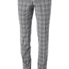 CG Hose Cedric 90-143S3/433063/81 Slim Fit, Schurwolle, Steingrau kariert, Grau-hellblau