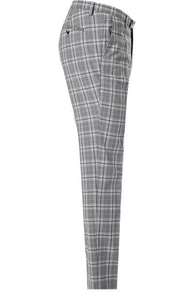 CG Hose Cedric 90-143S3/433063/81 Slim Fit, Schurwolle, Steingrau kariert, Grau-hellblau 5 CG Hose Cedric 90-143S3/433063/81 Slim Fit, Schurwolle, Steingrau kariert, Grau-hellblau – Bild 3