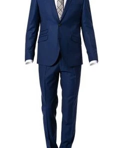 CG Anzug Camden-Chaz 90-145S0/423782+433103/62 Slim Fit, Schurwolle S120 GUABELLO, Royalblau, Königsblau