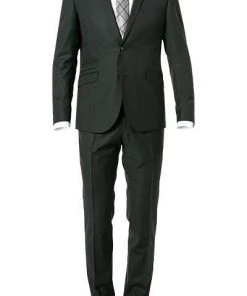 CG Anzug Camden-Chaz 90-144S0/423782+433103/53 Slim Fit, Schurwolle S120 GUABELLO, Dunkelgrün