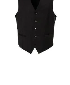 Carl Gross Anzug 30-031S0/325031+342043+338343/90 Reise-Anzug mit Weste, Regular Fit, Schurwoll-Stretch, Schwarz -Anzüge & Westen Verkäufe 335892 norm4