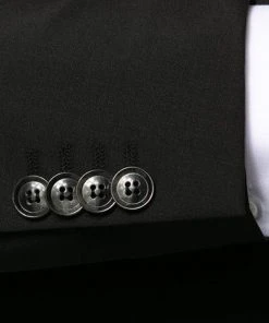 Carl Gross Anzug 30-031S0/325031+342043+338343/90 Reise-Anzug mit Weste, Regular Fit, Schurwoll-Stretch, Schwarz -Anzüge & Westen Verkäufe 335892 norm5