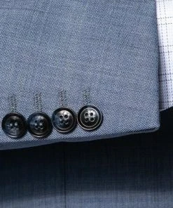 Carl Gross Anzug 90-0S0/325062+339593/61 Modern Fit, Schurwolle Super110, Bleu meliert, Hellblau -Anzüge & Westen Verkäufe 335908 norm4