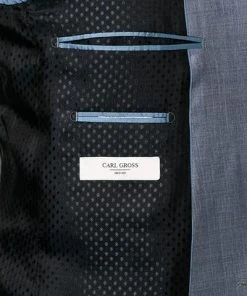 Carl Gross Anzug 90-0S0/325062+339593/61 Modern Fit, Schurwolle Super110, Bleu meliert, Hellblau -Anzüge & Westen Verkäufe 335908 norm6