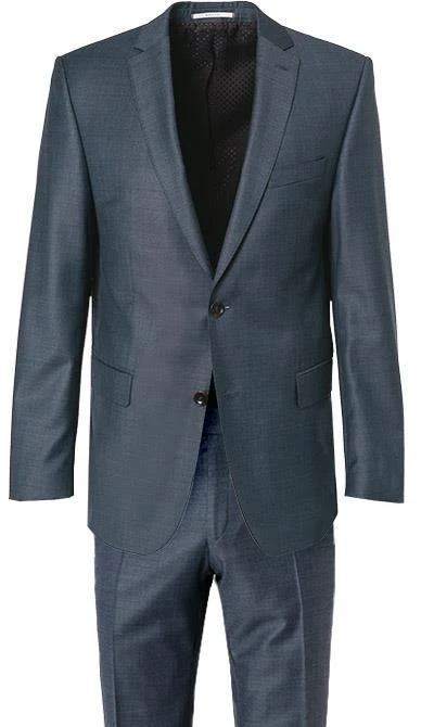 Carl Gross Anzug 40-016N0/324972+339603/62 Schurwolle, Jeansblau meliert, Jeansblau 4 Carl Gross Anzug 40-016N0/324972+339603/62 Schurwolle, Jeansblau meliert, Jeansblau – Bild 2
