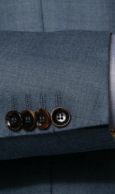 Carl Gross Anzug 40-016N0/324972+339603/62 Schurwolle, Jeansblau meliert, Jeansblau 6 Carl Gross Anzug 40-016N0/324972+339603/62 Schurwolle, Jeansblau meliert, Jeansblau – Bild 4