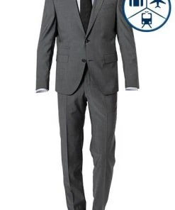 BALDESSARINI Anzug 14050+17050/000/08828/9209 Modern Fit, Schurwolle, Graphit meliert, Grau