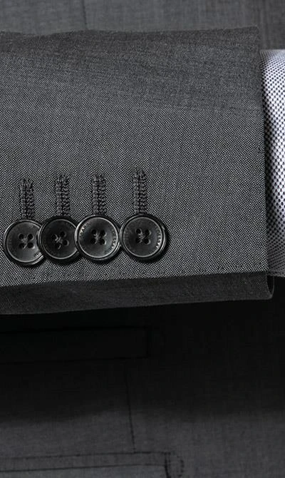 BALDESSARINI Anzug 14050+17050/000/08828/9209 Modern Fit, Schurwolle, Graphit meliert, Grau 6 BALDESSARINI Anzug 14050+17050/000/08828/9209 Modern Fit, Schurwolle, Graphit meliert, Grau – Bild 4