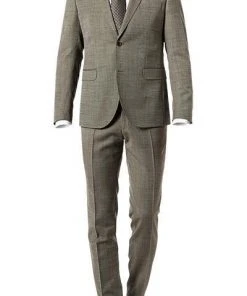 CG Anzug Patrick-Pascal 90-146N0/424002+430013/52 Slim Fit, Schurwolle, Pistazie meliert, Grün