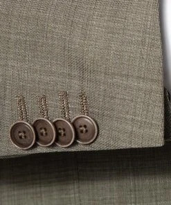 CG Anzug Patrick-Pascal 90-146N0/424002+430013/52 Slim Fit, Schurwolle, Pistazie meliert, Grün -Anzüge & Westen Verkäufe 336465 norm4