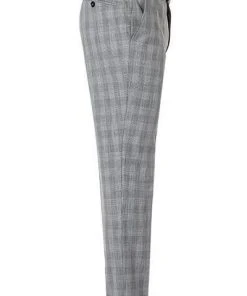 Pierre Cardin Hose Ryan 72238/810/94419/2900 Modern Fit, Mikrofaser, Hellgrau kariert, Silbergrau -Anzüge & Westen Verkäufe 337145 norm3