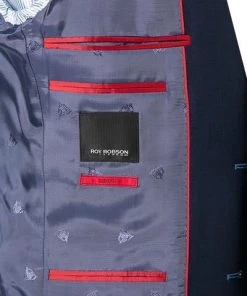 ROY ROBSON Anzug S00050581594800+295400/A410 Slim Fit, Schurwolle Super100, Navy meliert, Navy -Anzüge & Westen Verkäufe 337804 norm6