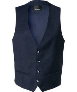 ROY ROBSON Weste S05050631704100/A410 Slim Fit, Schurwolle Super100 wasserabweisend, Dunkelblau gemustert, Dunkelblau