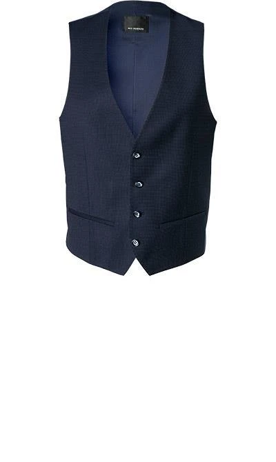 ROY ROBSON Anzug 050631594900+1704100+1295400/A410 Anzug mit Weste, Slim Fit, Schurwolle Super100 wasserabweisend, Dunkelblau gemustert, Dunkelblau 6 ROY ROBSON Anzug 050631594900+1704100+1295400/A410 Anzug mit Weste, Slim Fit, Schurwolle Super100 wasserabweisend, Dunkelblau gemustert, Dunkelblau – Bild 4