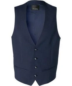 ROY ROBSON Weste S05050351704100/A410 Slim Fit, Schurwolle Super100 wasserabweisend, Dunkelblau gemustert, Dunkelblau